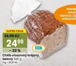 TEMPO illík chléb vícezrnný krájený nabídka