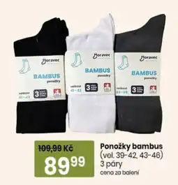 TEMPO Moravec ponožky bambus nabídka