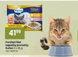 TEMPO PreVital Fillet kapsičky pro kočky Kuřecí nabídka