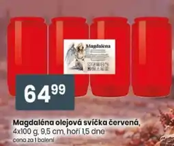 TEMPO Magdaléna olejová svíčka červená nabídka