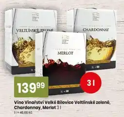 TEMPO Vinařství Velké Bílovice Veltlínské zelené, Chardonnay, Merlot nabídka