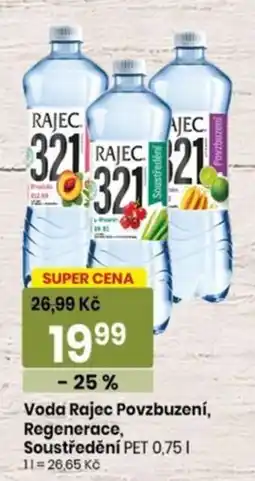 TEMPO Rajec Voda Povzbuzení, Regenerace, Soustředění nabídka
