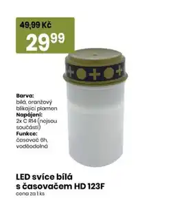 TEMPO LED svíce bílá s časovačem HD 123F nabídka