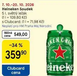 Tesco Heineken Soudek nabídka