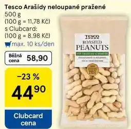 Tesco Tesco Arašídy neloupané pražené nabídka