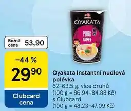 Tesco Oyakata Instantní nudlová polévka, 62-63,5 g, více druhů nabídka