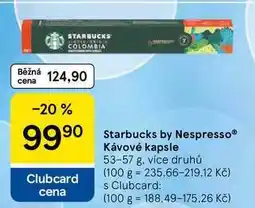 Tesco Starbucks by Nespresso Kávové kapsle nabídka