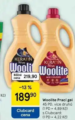 Tesco Woolite Prací gel, 45 PD, více druhů nabídka