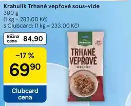 Tesco Krahulík Trhané vepřové sous-vide nabídka