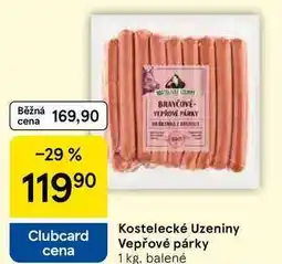 Tesco Kostelecké uzeniny Vepřové párky nabídka