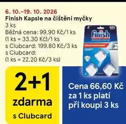Tesco Finish Kapsle na čištění myčky, 3 ks nabídka