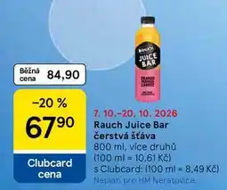 Tesco Rauch Juice Bar čerstvá šťáva, 800 ml, více druhů nabídka