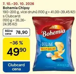 Tesco Bohemia Chipsy, 190-200 g, více druhů nabídka