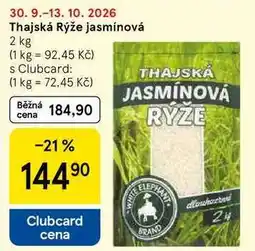 Tesco Thajská Rýže jasmínová nabídka