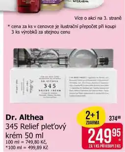 Teta Dr. Althea 345 Relief pleťový krém nabídka