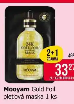 Teta Mooyam Gold Foil pleťová maska 1 ks nabídka