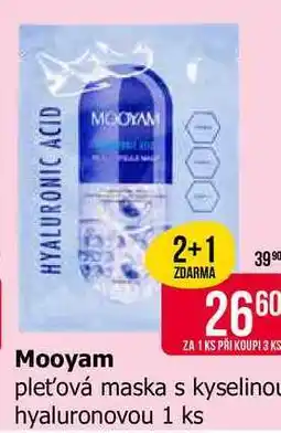 Teta Mooyam pleťová maska s kyselinou hyaluronovou 1 ks nabídka