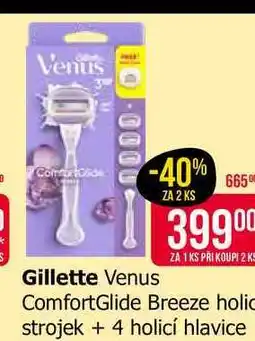 Teta Gillette Venus ComfortGlide Breeze holic strojek +4 holicí hlavice nabídka