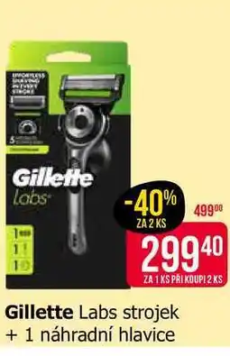 Teta Gillette Labs strojek + 1 náhradní hlavice nabídka