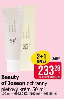 Teta Beauty of Joseon ochranný pleťový krém nabídka