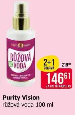 Teta Purity Vision růžová voda nabídka