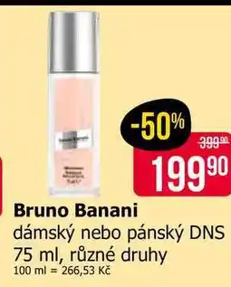Teta Bruno Banani dámský nebo pánský DNS 75 ml, různé druhy nabídka