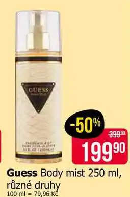 Teta Guess Body mist 250 ml, různé druhy nabídka