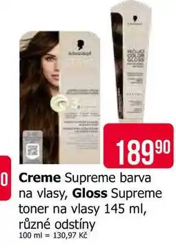 Teta Gloss Supreme toner na vlasy nabídka