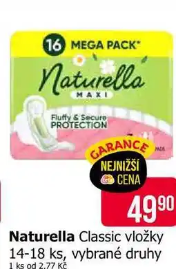 Teta Naturella Classic vložky 14-18 ks, vybrané druhy nabídka