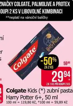 Teta Colgate Kids zubní pasta Harry Potter 6+, 50 ml nabídka