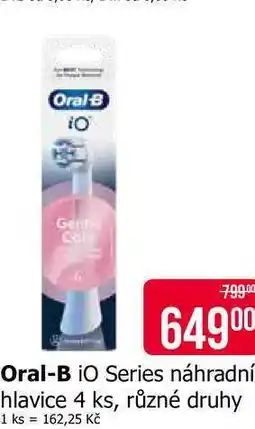 Teta Oral-B iO Series náhradní hlavice 4 ks, různé druhy nabídka