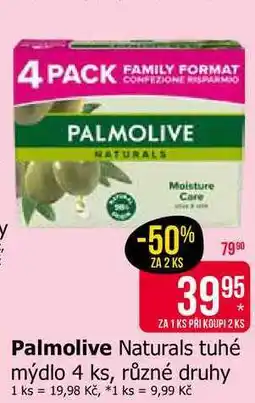 Teta Palmolive Naturals tuhé mýdlo 4 ks, různé druhy nabídka