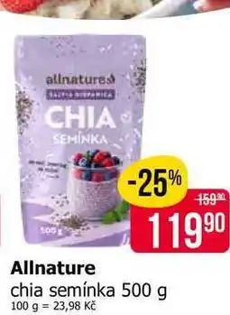 Teta Allnature chia semínka nabídka