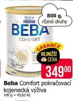 Teta Beba Comfort pokračovací kojenecká výživa nabídka