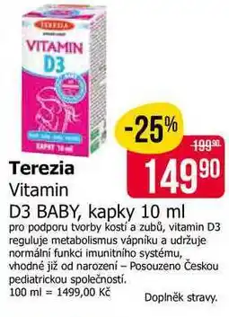 Teta Terezia Vitamin D3 BABY, kapky nabídka
