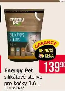 Teta Energy Pet silikátové stelivo pro kočky nabídka