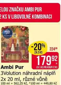 Teta Ambi Pur 3Volution náhradní náplň 2x 20 ml, různé vůně nabídka
