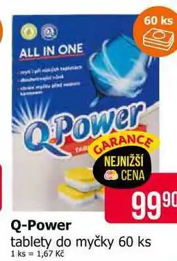 Teta Q-Power tablety do myčky 60 ks nabídka