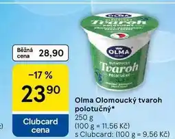 Tesco Olma Olomoucký tvaroh polotučný nabídka