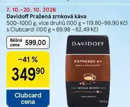Tesco Davidoff Pražená zrnková káva nabídka