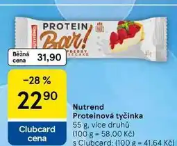 Tesco Nutrend Proteinová tyčinka, 55 g, více druhů nabídka