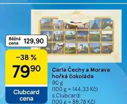 Tesco Carla Čechy a Morava hořká čokoláda nabídka