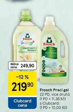 Tesco Frosch Prací gel, 22 PD, více druhů nabídka