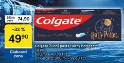 Tesco Colgate Zubní pasta Harry Potter nabídka