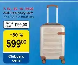 Tesco ABS kabinový kufr 22 x 35,5 x 56.5 cm nabídka