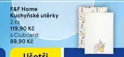 Tesco F&F Home Kuchyňské utěrky, 2 ks nabídka