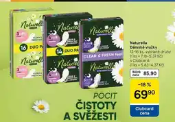 Tesco Naturella Dámské vložky, 12-16 ks, vybrané druhy nabídka