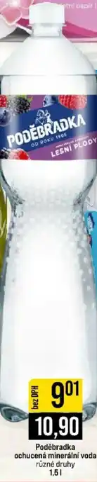 Jip Poděbradka ochucená minerální voda různé druhy nabídka