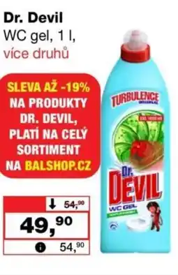 Barvy a laky drogerie Dr. Devil WC gel nabídka