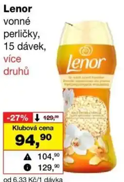 Barvy a laky drogerie Lenor vonné perličky nabídka